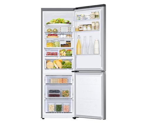 Samsung, Humidity Fresh +, NoFrost, 344 L, korkeus 186 cm, ruostumaton teräs - Jääkaappipakastin