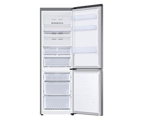 Samsung, Humidity Fresh +, NoFrost, 344 L, korkeus 186 cm, ruostumaton teräs - Jääkaappipakastin