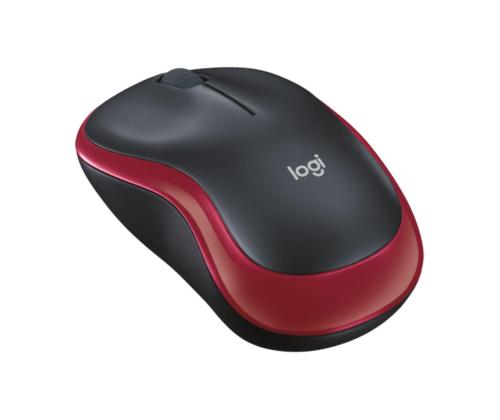 Logitech M185, punainen - Langaton hiiri