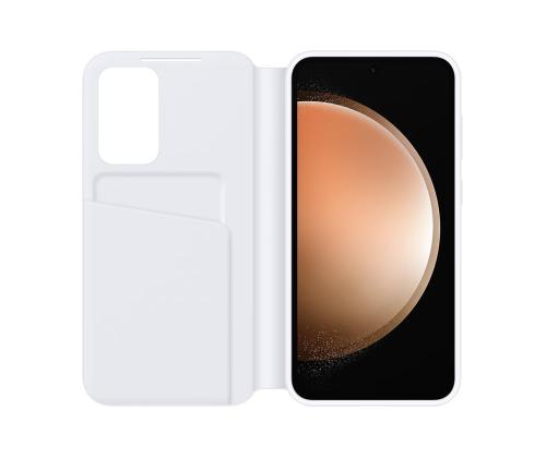 Samsung Smart View lompakko, Galaxy S23 FE, valkoinen - Kannet