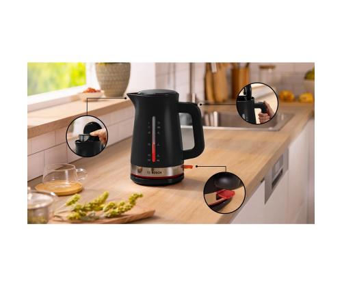 Bosch MyMoment, 2400 W, 1,7 L, musta - Vedenkeitin