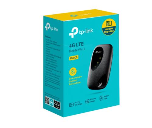 TP-Link M7000, 4G, musta - Kannettava Wi-Fi-reititin