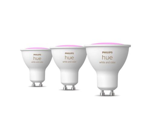 Philips Hue Smart Spotlight, valkoinen ja värillinen, GU10, 3 kpl - Hyödyllinen valaisin