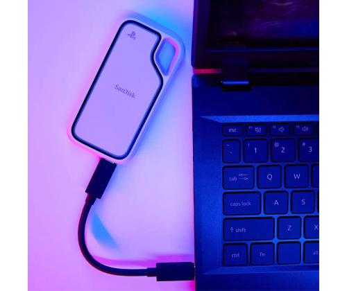 SanDisk Extreme, PlayStation 5, 2TB, valkoinen - Ulkoinen SSD-levyasema