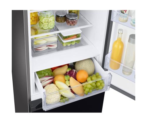 Samsung BeSpoke, 390 L, korkeus 203 cm, musta - Jääkaappi ja pakastin