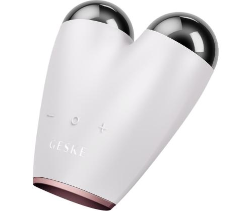 Geske SmartAppGuided, 6-in-one, valkoinen/vaaleanpunainen - Mikro-käyttöinen kasvojenkohotuslaite
