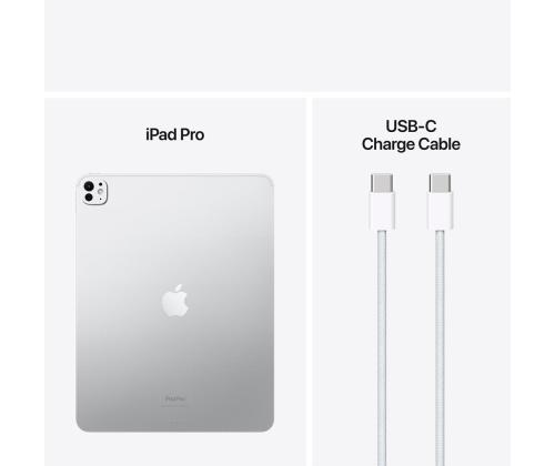 Apple iPad Pro 13", M4 (2024), 2 TB, kiiltävä, Wi-Fi, hopea - tabletti