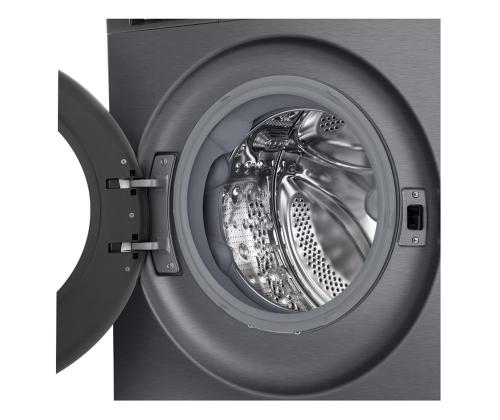 LG, 9 kg, Syvyys 47,5 cm, 1200 rpm, mattamusta - Pesukone Estorage-käyttöön