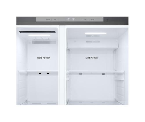 LG, Total No Frost, 638 L, korkeus 179 cm, hopea - SBS jääkaappipakastin