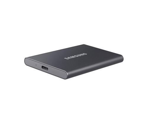 Samsung Portable SSD T7, 4 TB, USB 3.2 Gen 2, harmaa - Ulkoinen SSD-levyasema