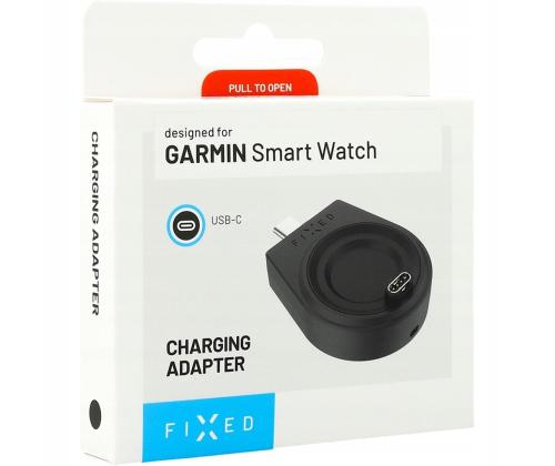 Kiinteä USB-C-lataussovitin, Garmin Smart Watch, musta - Laturi