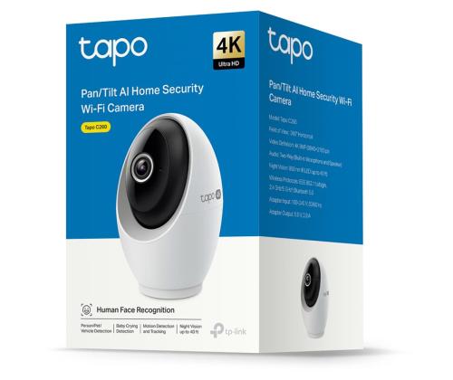 TP-Link Tapo C260, 4K, WiFi, valkoinen - Valvontakamera
