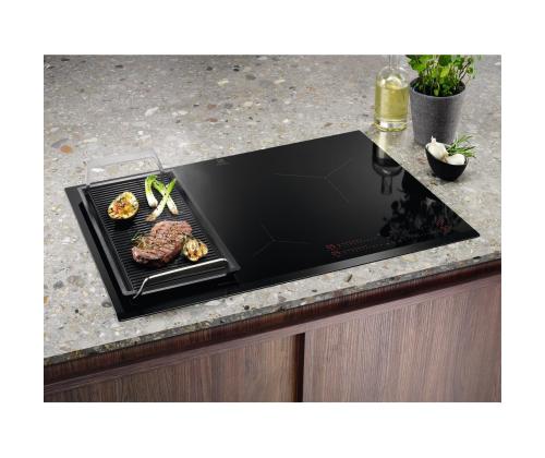 Electrolux 700 series SenseBoil Hob2Hood, leveys 80 cm, musta - Integroitu induktiokeittotaso