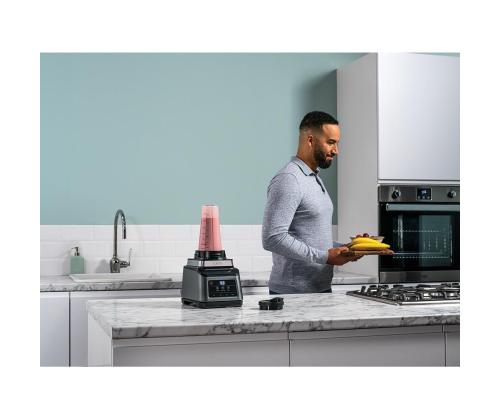 Ninja 2-in-1, Auto IQ, 1200 W, hopea/musta - Tehosekoittimet