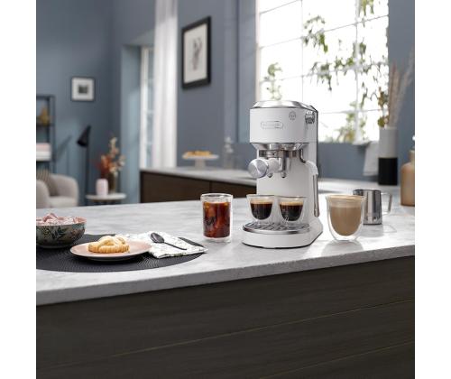 DeLonghi Dedica Duo, valkoinen - Käsikäyttöinen espressokone