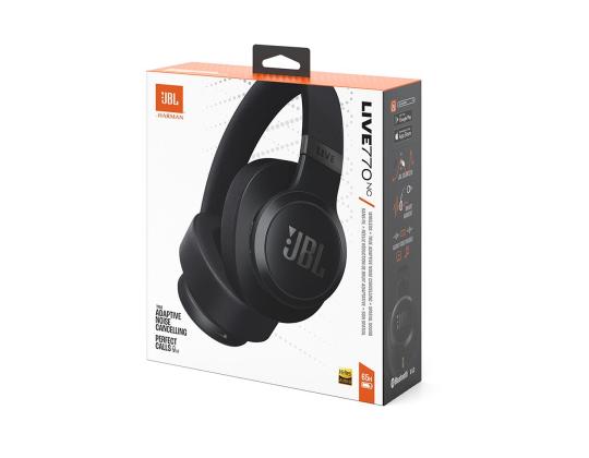 JBL Live 770NC, mukautuva melunvaimennus, musta - langattomat korvakuulokkeet
