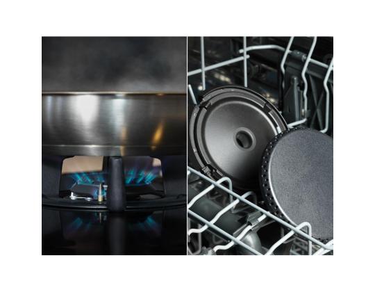 Electrolux, laius 60 cm, must - Integreeritav induktsioon-gaasipliidiplaat
