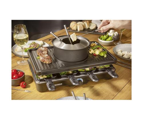 Severin, 1400 W, musta - Raclette-grilli ja fonduegrilli