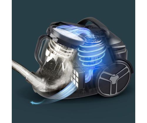 Tefal Silence Force Cyclonic Effitech, 500 W, ilman pölypussia, musta - Pölynimuri