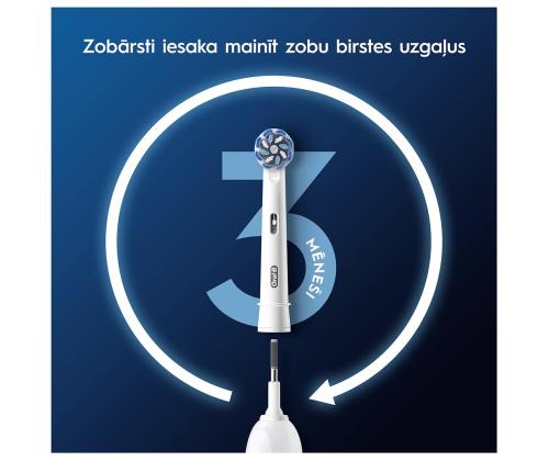 Braun Oral-B Sensitive Clean Pro, 2 kpl, valkoinen - Varaharjat