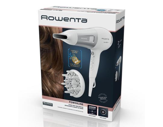 Rowenta Powerline, 2100 W, valkoinen - Hiustenkuivain