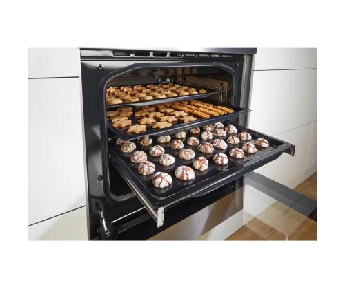 Gorenje, retro, 70 L, musta - Vapaasti seisova keraaminen liesi