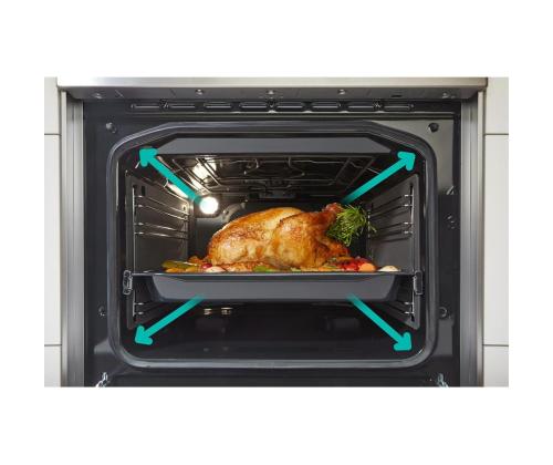 Gorenje, 70 L, leveys 50 cm, valkoinen - Induktioliesi, jossa on sähköliesi