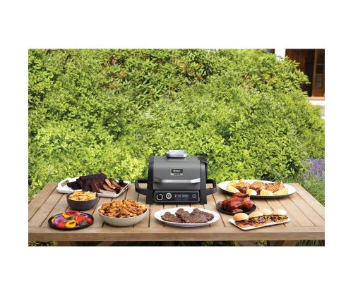 Ninja Woodfire, musta - Sähkökäyttöinen ulkogrilli