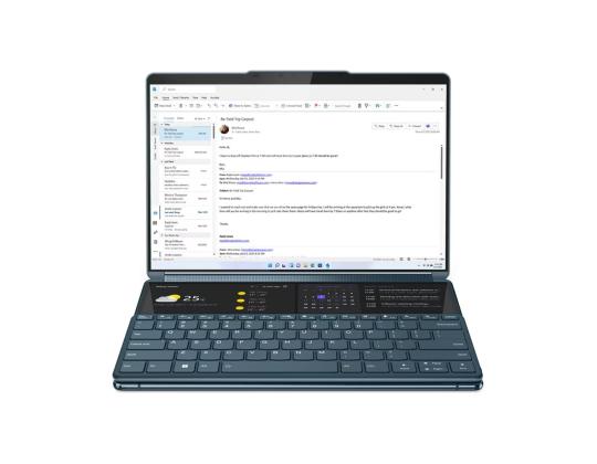 Lenovo Yoga Book 9 13IRU8, 13.3", 2.8K, OLED, Touch, i7, 16GB, 1TB, SWE, turkoosi - kannettava tietokone