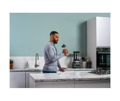 Ninja 2-in-1, Auto IQ, 1200 W, hopea/musta - Tehosekoittimet