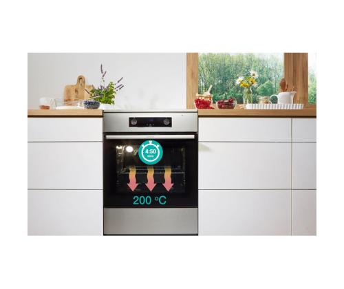 Gorenje, retro, 70 L, musta - Vapaasti seisova keraaminen liesi
