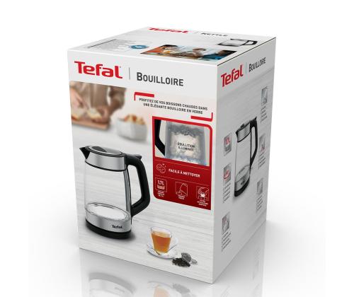 Tefal, 1,7 L, musta - Lasinen vedenkeitin