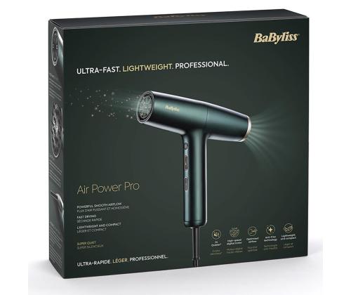 Babyliss Air Power Pro, 1700 W, vihreä - hiustenkuivaaja