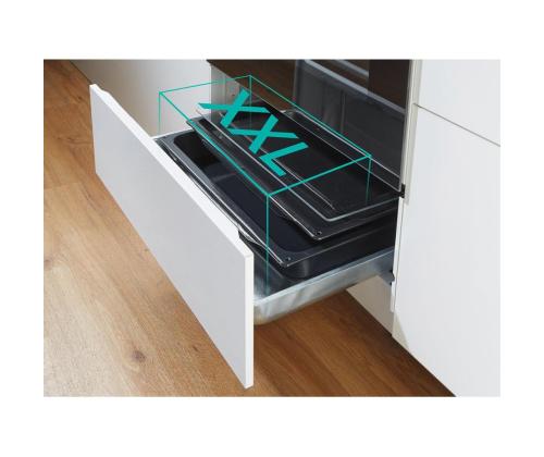 Gorenje, retro, 70 L, musta - Vapaasti seisova keraaminen liesi