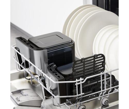 Tefal Dual Easy Fry & Grill Air Fryer, 8,3 L, ruostumatonta terästä - Kuumailmafritti