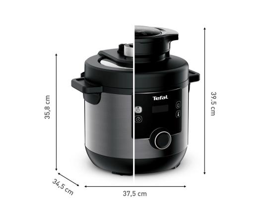 Tefal Turbo Cuisine & Fry, 1200 W, musta - Moni- ja painekattila