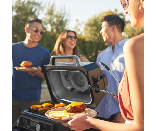 Ninja Woodfire Pro Connect XL, sininen/musta - Ulkogrilli