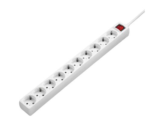 Hama Power Strip, 10-paikkainen, 3 m, valkoinen - Jatkojohto