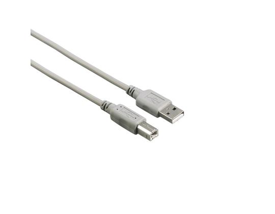 Hama USB-kaapeli, USB-A, USB-B, 3 m, valkoinen - USB-kaapeli