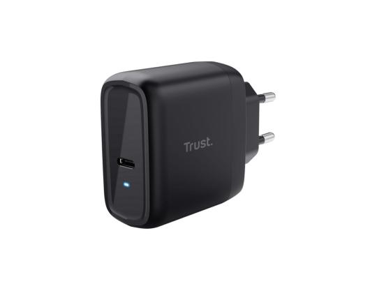 Trust Maxo, 65 W, USB-C, musta - Lataussovitin