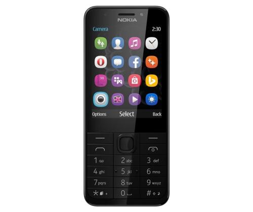 Nokia 230 Dual SIM, tummanharmaa - Matkapuhelin