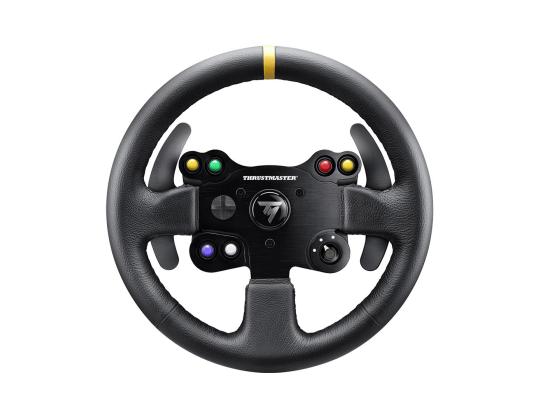 Thrustmaster Leather 28 GT Wheel Add-on, musta - Simulaattoripyörän lisäosa