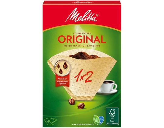 Kahvinsuodattimet 1x2 Melitta 40 kpl