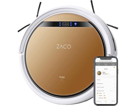 Zaco V5x, märkä- ja kuivapesu, kultainen - Robottipölynimuri