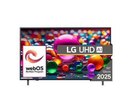LG UHD AI UA75, 50'', 4K UHD, LED LCD, musta - TV-laite