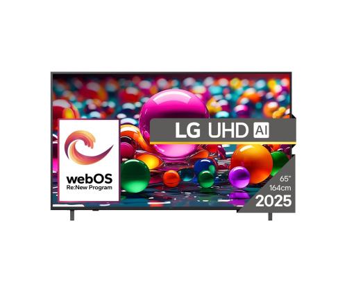 LG UHD AI UA75, 65'', 4K UHD, LED LCD, musta - TV-laite