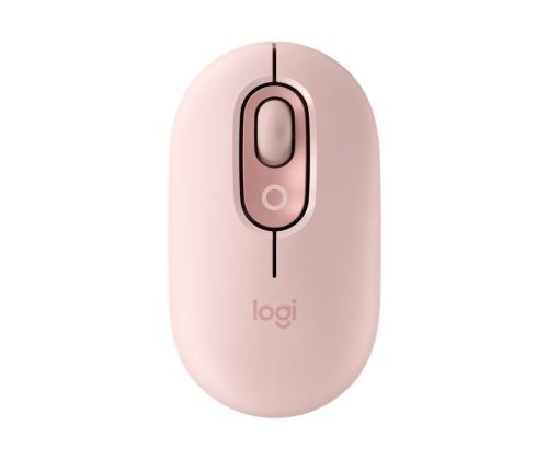 Logitech POP Mouse, vaaleanpunainen - Langaton hiiri