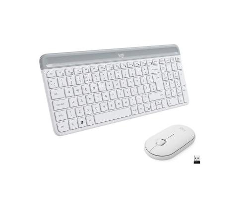 Logitech Slim Combo MK470, US, valkoinen - Langaton näppäimistö + hiiri