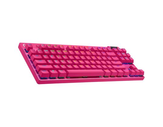 Logitech PRO X TKL, US, pinkki - Langaton näppäimistö