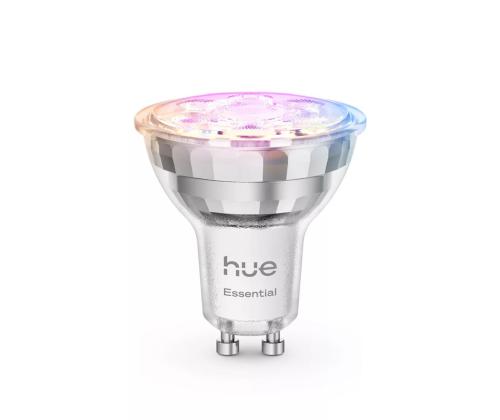 Philips Hue Essential Starter Kit, Spotlight + Hue Bridge, Full Color, GU10, 3 kpl, valkoinen - SmartLight-pakkaus
